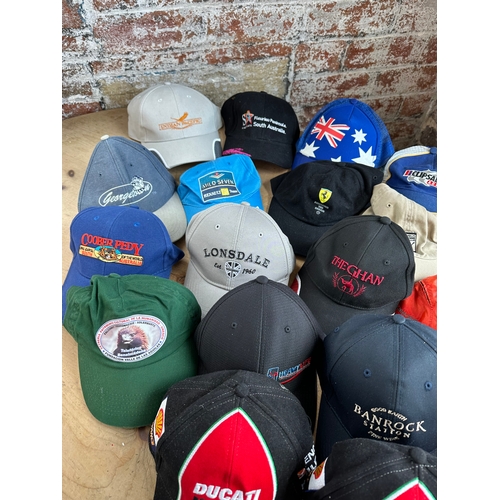 428 - 27 Baseball Caps Inc. Two Signed Ducatti Racing