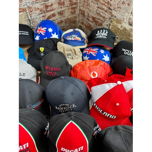 428 - 27 Baseball Caps Inc. Two Signed Ducatti Racing