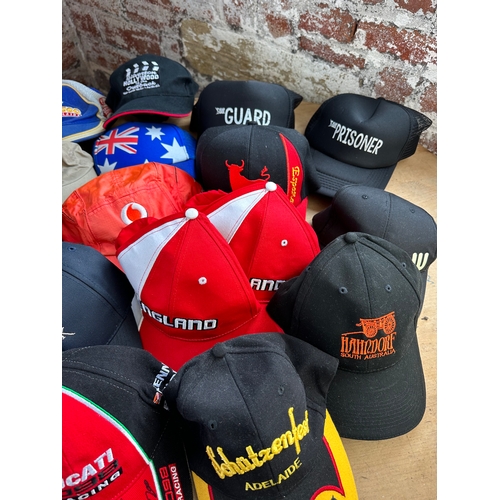 428 - 27 Baseball Caps Inc. Two Signed Ducatti Racing