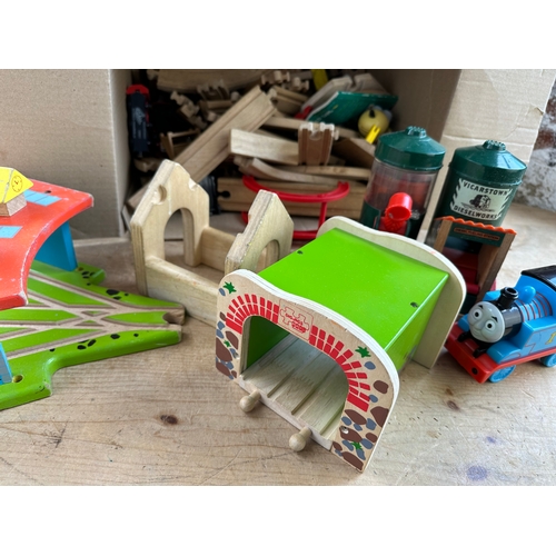 427 - Big Jigs & Brio Wooden Train Set Items