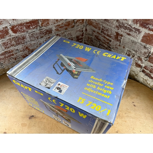 371 - Power Craft Bench Saw TS 720/1 With Box