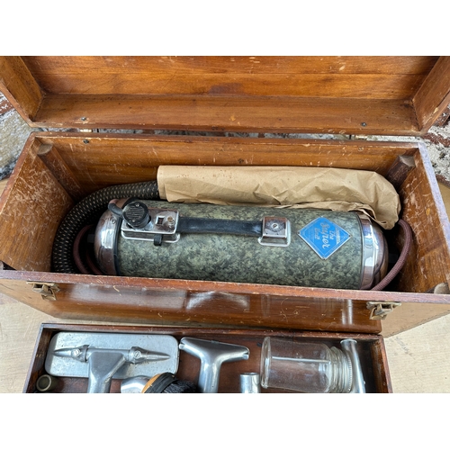 143 - The Super Unit Vintage Vacuum Cleaner In Original Carry Case With Accessories