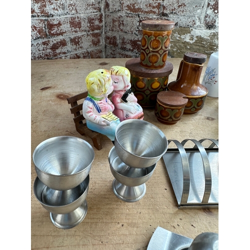 148 - Vintage Table Items Inc Stainless Steel Breakfast Items,  Disney, Hornsea & Novelty Salt & Peppers