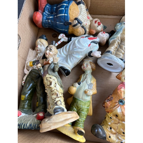 149 - Quantity Of Porcelain Clown Figures