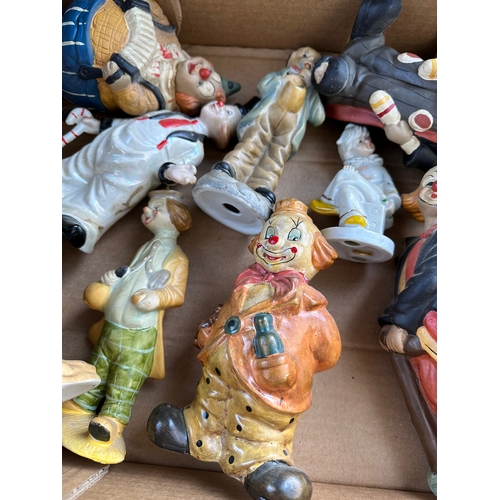 149 - Quantity Of Porcelain Clown Figures