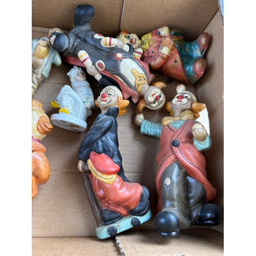 149 - Quantity Of Porcelain Clown Figures