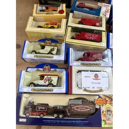 69 - 21 Boxed Die Cast Vehicles Inc. Advertising