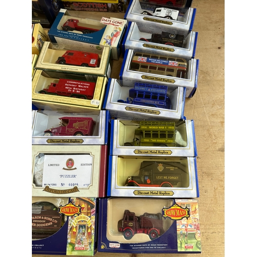 69 - 21 Boxed Die Cast Vehicles Inc. Advertising