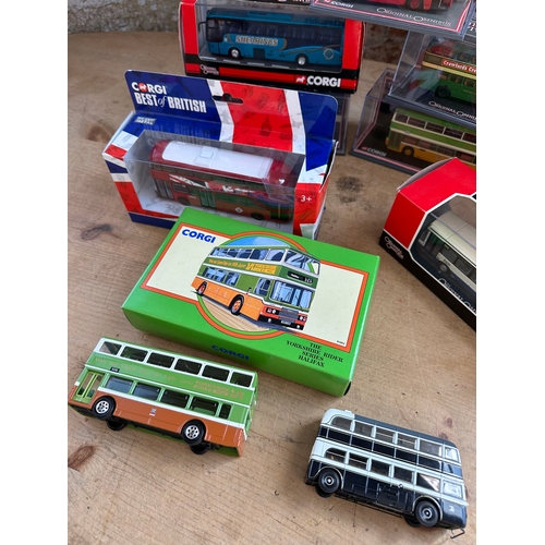 73 - Collection Of Corgi Buses