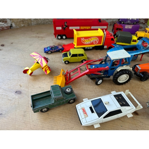 81 - Collection Of Vintage Die Cast Vehicles Inc. James Bond, Magic Roundabout, Thunderbirds,  Corgi, Mat... 