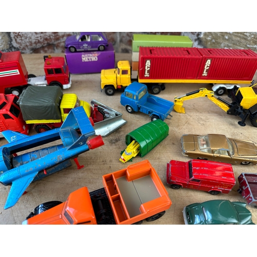 81 - Collection Of Vintage Die Cast Vehicles Inc. James Bond, Magic Roundabout, Thunderbirds,  Corgi, Mat... 