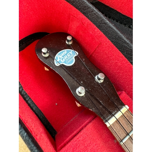 410 - John Grey & Sons Banjo With Case