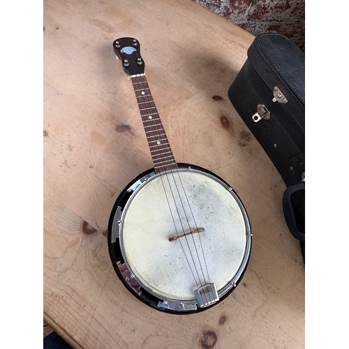 410 - John Grey & Sons Banjo With Case