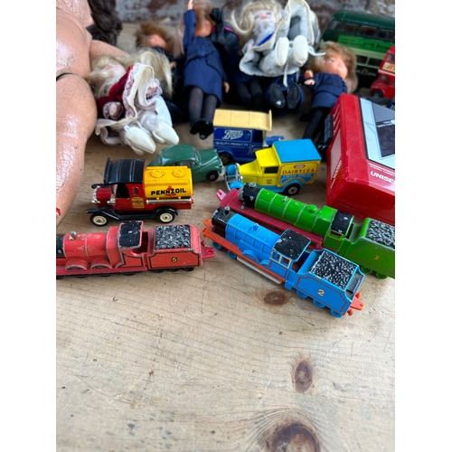 58 - Vintage Dolls, Die Cast Cars, Thomas The Tank & Walkman