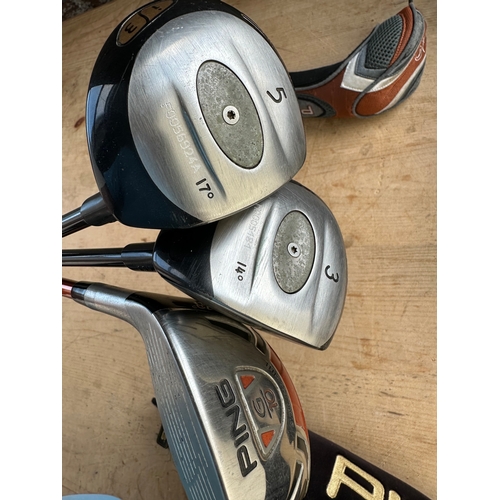 463 - Three Ping Golf Clubs