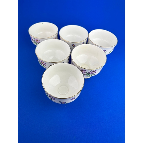 253 - 6 Royal Victoria Footed Sherbet Bowls