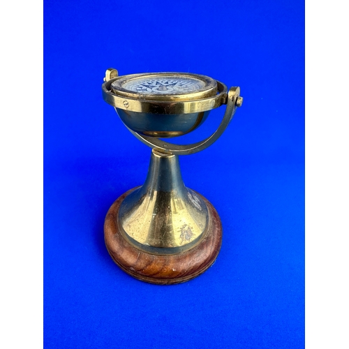 208 - Brass Gyroscopic Ships Compass