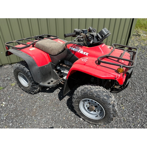 358 - 2000 Honda Fourtrax TRX 11kw 250cc Petrol Quad, Full Road Kit, 517hrs 1478km, Comes with Keys and V5... 