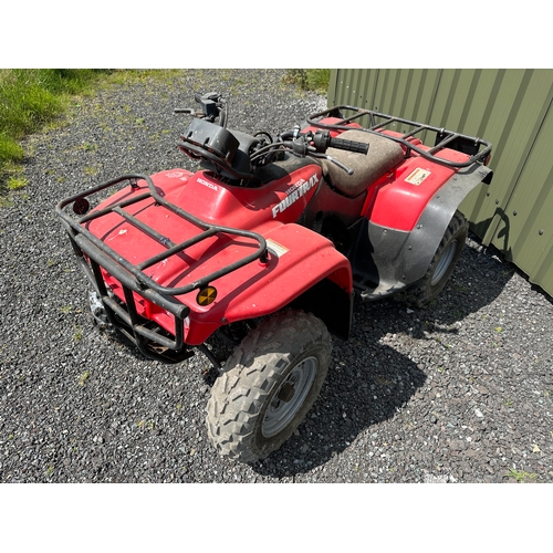 358 - 2000 Honda Fourtrax TRX 11kw 250cc Petrol Quad, Full Road Kit, 517hrs 1478km, Comes with Keys and V5... 