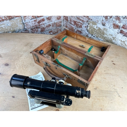 219 - Vintage Hall Bros Theodolite Boxed.