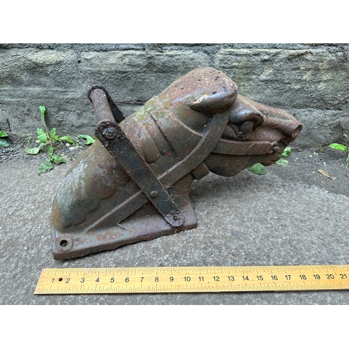 334 - Early Merry Go Round Fairground or Playground Rocking Horse Cast Iron Horse Head