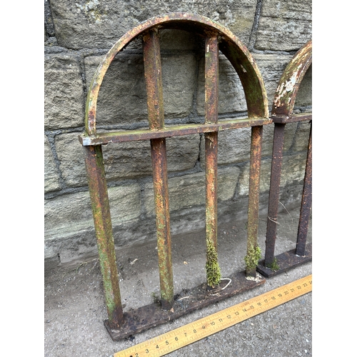 339 - Two Wrought Iron Arch Window Bars