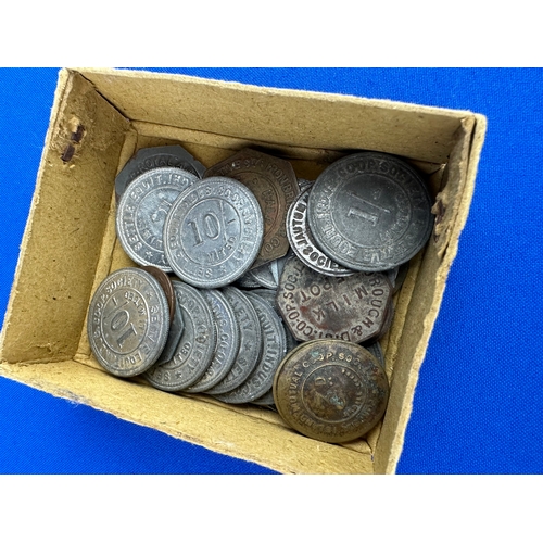 46 - SmallBox Of Various CO-OP Tokens