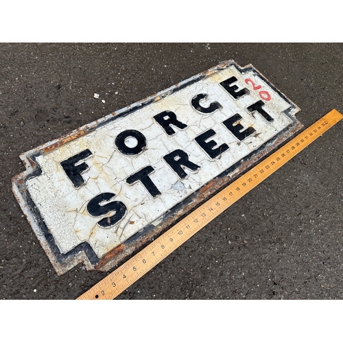 325 - Forge Street Cast Iron Sign