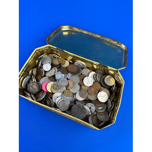 33 - Tin Of Worldwide Coins