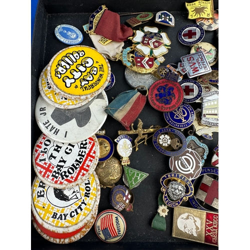 223 - Collection Of Vintage Enamelled Badges Etc