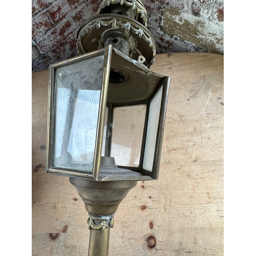 228 - Antique Brass Coach Lantern