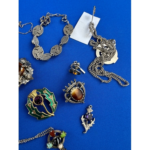 107 - Group Of Keltic Style Brooches & Jewellery