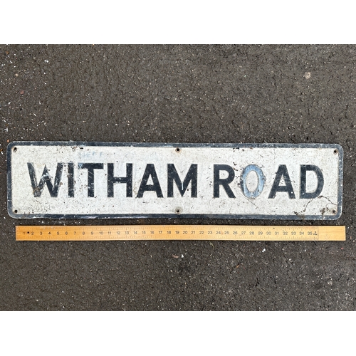 301 - Witham Road Cast Aluminium Street Sign