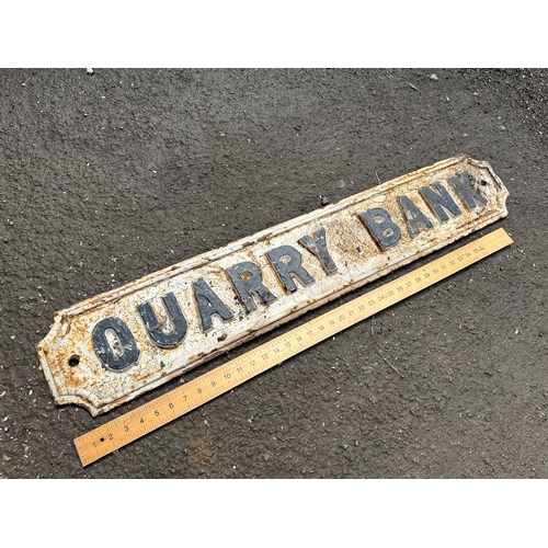 316 - Quarry Bank Cast Iron Street Sign