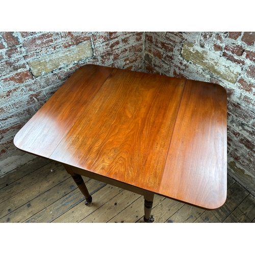 502 - Drop Leaf Table on Wheels with Recently Re-Finished Top