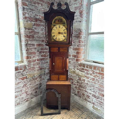 486A - T. W. Cade of Northallerton Longcase Grandfather Clock with Pendulum and Weight