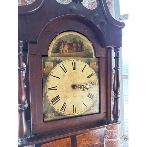 486A - T. W. Cade of Northallerton Longcase Grandfather Clock with Pendulum and Weight