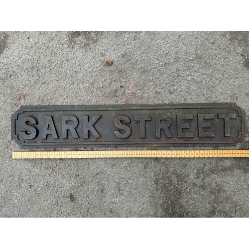 38 - Sark Street Cast Iron Street Sign