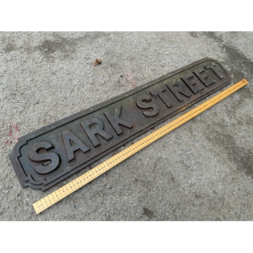 38 - Sark Street Cast Iron Street Sign