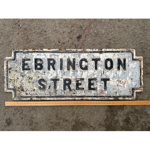 44 - Ebrington Street Cast Iron Street Sign