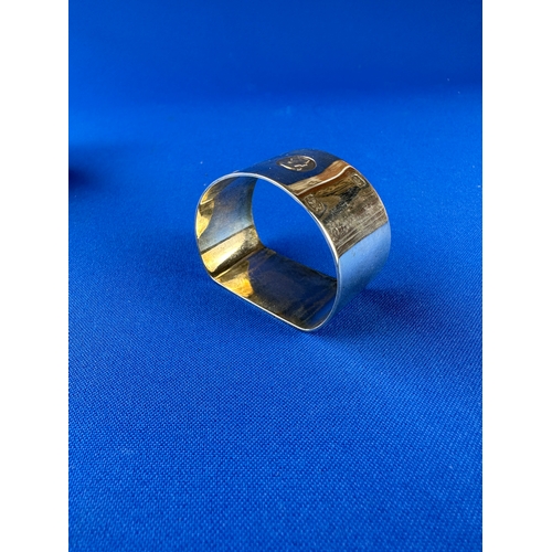 9 - Coronation Hallmarked Silver Napkin ring - 28.8 grams