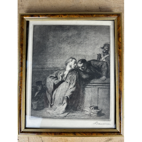 280 - Honoré Daumier Hand Signed Lithograph