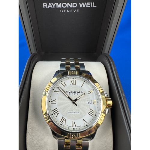 13 - Raymond Weil Geneve Tango Two Tone Swiss Gents Watch - Boxed As New with Tags. Ref. 81601