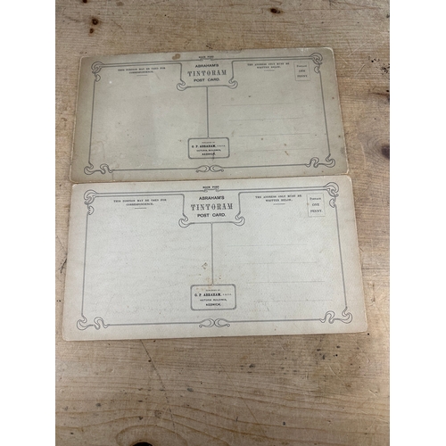 234 - Two Large Abrahams Tintoram Postcards Depicting Rydal Water & Grasmere Vale.