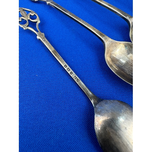 2 - Four Hallmarked Silver Teaspoons Birmingham 1932 39.15g