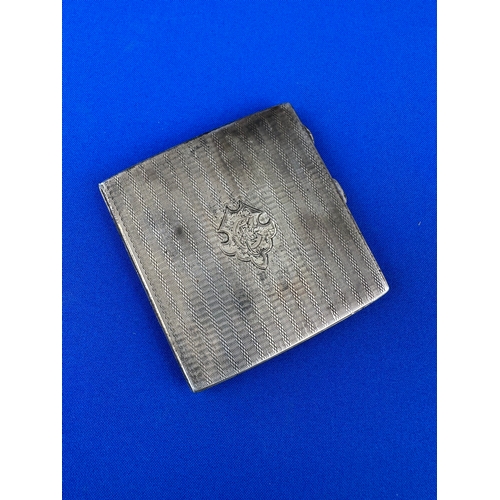 3 - Hallmarked Silver Cigarette Case, Birmingham 1919. 105.82g