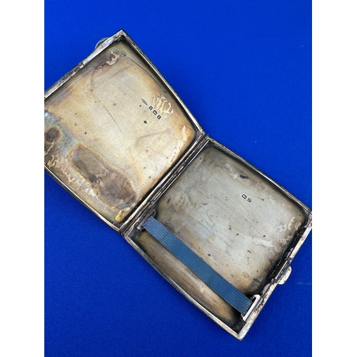 3 - Hallmarked Silver Cigarette Case, Birmingham 1919. 105.82g