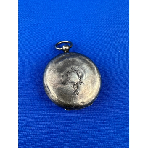 36 - Hallmarked Silver Pocket Watch - a/f