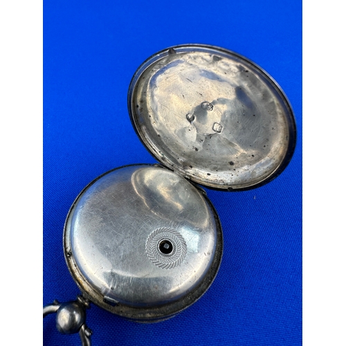 36 - Hallmarked Silver Pocket Watch - a/f