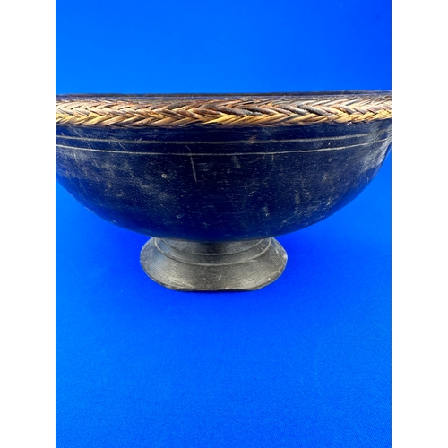 379 - Vintage Hand Made Wooden Bowl